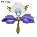 【送料無料】 ブローチ 花 フラワー プラント 植物 レディース 綺麗 蘭 ラン オーキッド レディ ハイ らん 品質 2カラー エナメル オフィス パーティ ピン