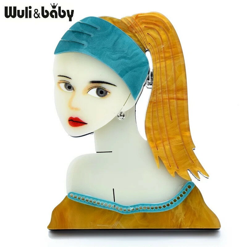 【クーポン利用で2790円】 ブローチ アクリル ボート レディース 有名 写真 ポートレイト レディ 綺麗 ..