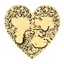【クーポン利用で2810円】 ブローチ ステンレス ハート LOVE レディース メンズ スチール 2カラー パーティ カジュアル ピン Love ギフト