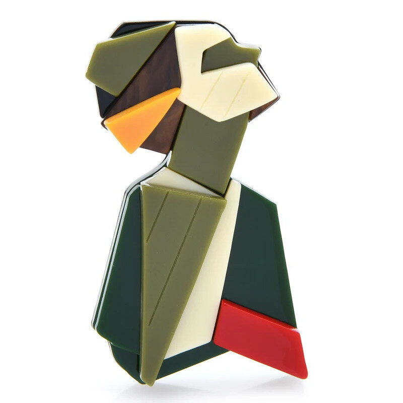 【クーポン利用で2790円】 ブローチ マルチカラー アクリル スダチ レディース 幾何学 フィギュア ピン..