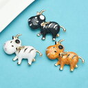 【クーポン利用で2940円】 ブローチ 動物 アニマル ウシ レディース エナメル 素晴らしい 牛 3カラー ブル パーティ うし カジュアル ピン ギフト