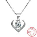 【送料無料】 チョーカー ペンダント ネックレス ジルコニア シルバー チェーン ハート リング レディース クラシック 925 スターリング モザイク CZ ...