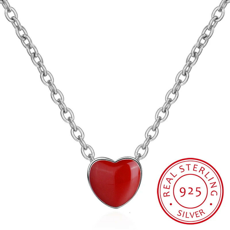 【送料無料】 チョーカー ペンダント ネックレス シルバー ハート リング レディース 925 スターリング レッド 赤 ビジュー BOHO ファッション 結婚...