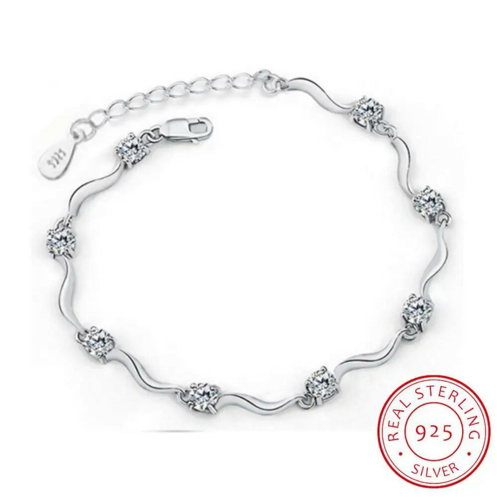 【送料無料】 バングル ブレスレット ジルコニア クリスタル シルバー リング 爪 レディース ホット 92..