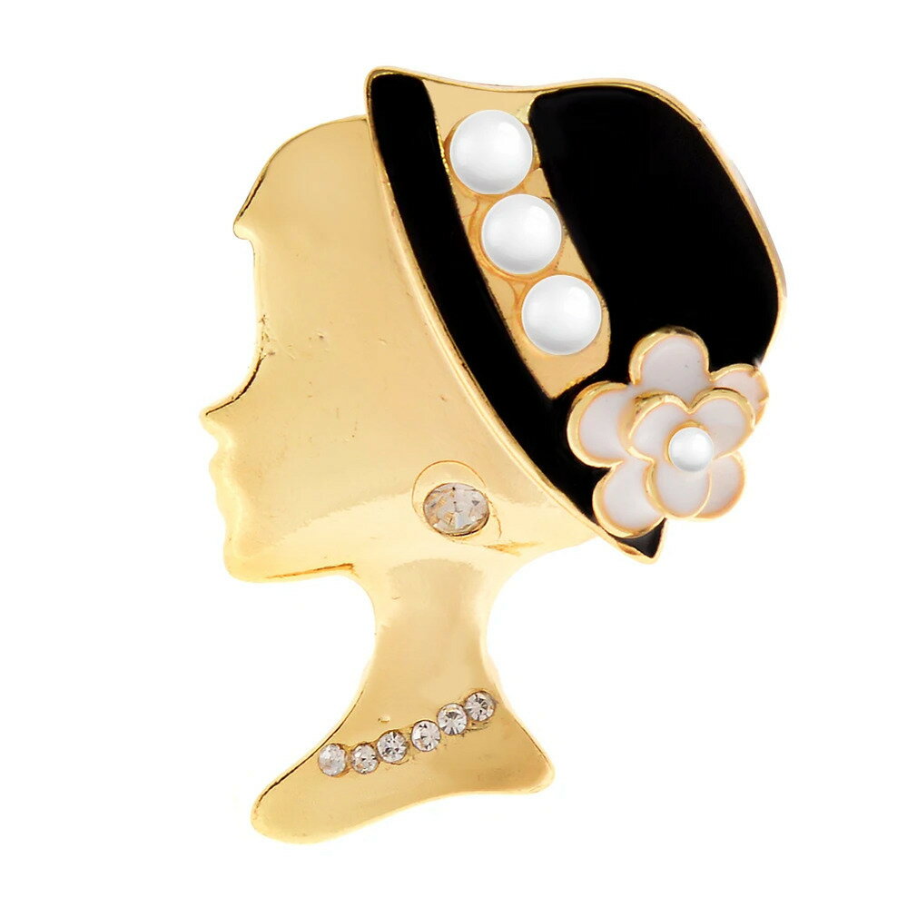 【クーポン利用で3400円】 ブローチ ボート パール レディース メンズ 新しい レディ ポートレイト 美..