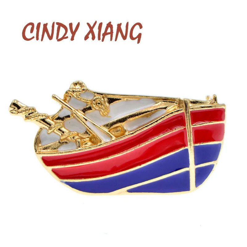 【クーポン利用で3500円】 ブローチ ボート レディース メンズ エナメル ユニセックス ピン スーツ ジ..