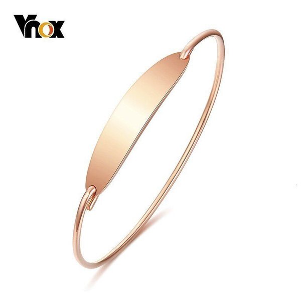 【送料無料】 バングル ブレスレット レディース ローズゴールド ステンレス エレガント ガールズ パーティー カフ ピンクゴールド メス 金 ゴールド 名入れ...