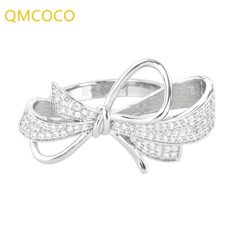 【送料無料】 指輪 リング シルバー ジルコニア リボン レディース 女性 カラー エレガント クラシック ノット ジルコン 結婚式 婚約 ファッション ジュエ...