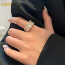 【送料無料】 指輪 リング シルバー チェーン レディース 女性 カラー ファッション カップル 絶妙 クリエイティブ 幾何学 ジュエリー ホット セール 新し...