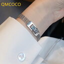 【クーポン利用で2810円】 ブレスレット シルバー レディース メンズ カラー パーソナリティ ファッション ベルト バックル ジュエリー デザイン トレンド 男性 涼しい アクセサリー