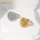【送料無料】 指輪 リング ビンテージ 韓国 レディース 女性 メンズ フェイス オープン ガール パンク スタイル ファッション 男性 ジュエリー アクセサリ...