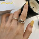 【送料無料】 指輪 リング シルバー 星 スター ジルコニア 月 シンプル レディース カラー ムーン ダブル レイヤー ジルコン 甘い 気質 トレンド ファッ...