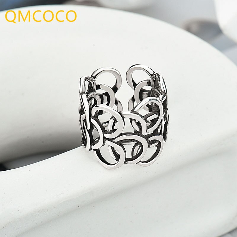 楽天FineJewelrys【送料無料】 指輪 リング シルバー ラウンド レディース 女性 カラー トレンド パンク シック イレギュラー 織り 多数 レイヤー 透かし アウト 幾何学 ジュエリー