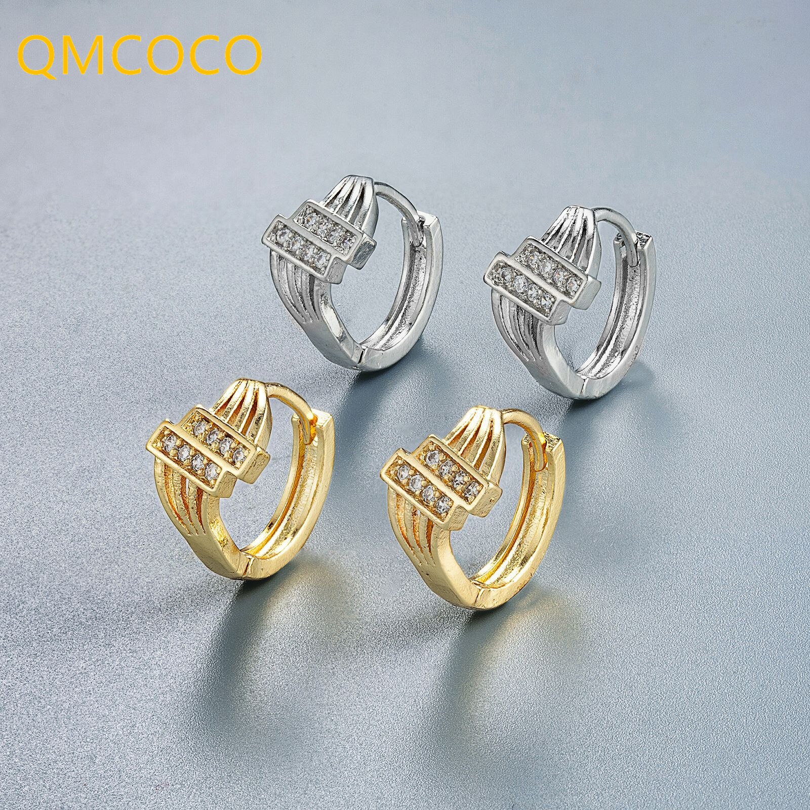 【クーポン利用で2890円】 ピアス シルバー ジルコニア レディース 女性 韓国 シック デザイン ダブル 行 ジルコン カラー ファッション 気質 ライト 高級 ジュエリー(4)