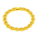 【クーポン利用で3430円】 ブレスレット ゴールド レディース 24k リアル 水 ドロップ プレート ウェディング ジュエリー ギフト
