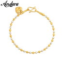 【クーポン利用で3570円】 ブレスレット LOVE ビーズ レディース プレート 24k 2 トーン Love ウェディング クリスマス 誕生日 ギフト