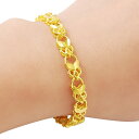 【クーポン利用で3370円】 ブレスレット ゴールド ハート 車 花 フラワー レディース 24k カー シェイプ プレート ファッション ジュエリー ギフト