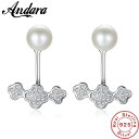 【クーポン利用で7930円】 ピアス シルバー 花 フラワー ジルコニア パール 真珠 ブライダル レディース 女性 シンプル ファッション デザイン AAA ジルコン 925 スター 星リング ウェディング パーティ