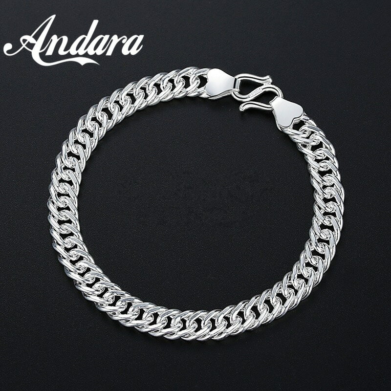 【クーポン利用で3570円】 ブレスレット シルバー チェーン レディース クラシック 925 スターリング 6..