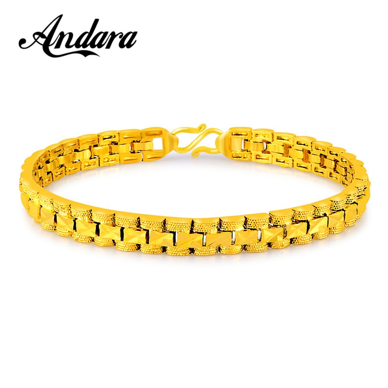 【送料無料】 ブレスレット ゴールド レディース 24k プレート 韓国語 68 インチ ジュエリー メンズ