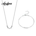 【クーポン利用で3570円】 ブレスレット ネックレス シルバー レース レディース 925 ジュエリー セット 魅力 ギフト(4)