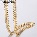 【送料無料】 メンズ 男性 喜平 リンク チェーン ネックレス ゴールド フィル ヒップホップ 4.5mm 50cm 60cm おしゃれ 大人 ごつい かっこい...