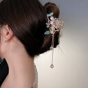 【クーポン利用で3300円】 ヘアークリップ アクリル プラスチック レジン 樹脂 クリスタル 花 フラワー ビーズ 爪 レディース 女性 綺麗な 大きい 髪 ...