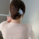 【クーポン利用で3030円】 ヘアピン アクリル プラスチック レジン 樹脂 ビンテージ 花 フラワー パール 真珠 レディース 女性 中国 スタイル タッセル...