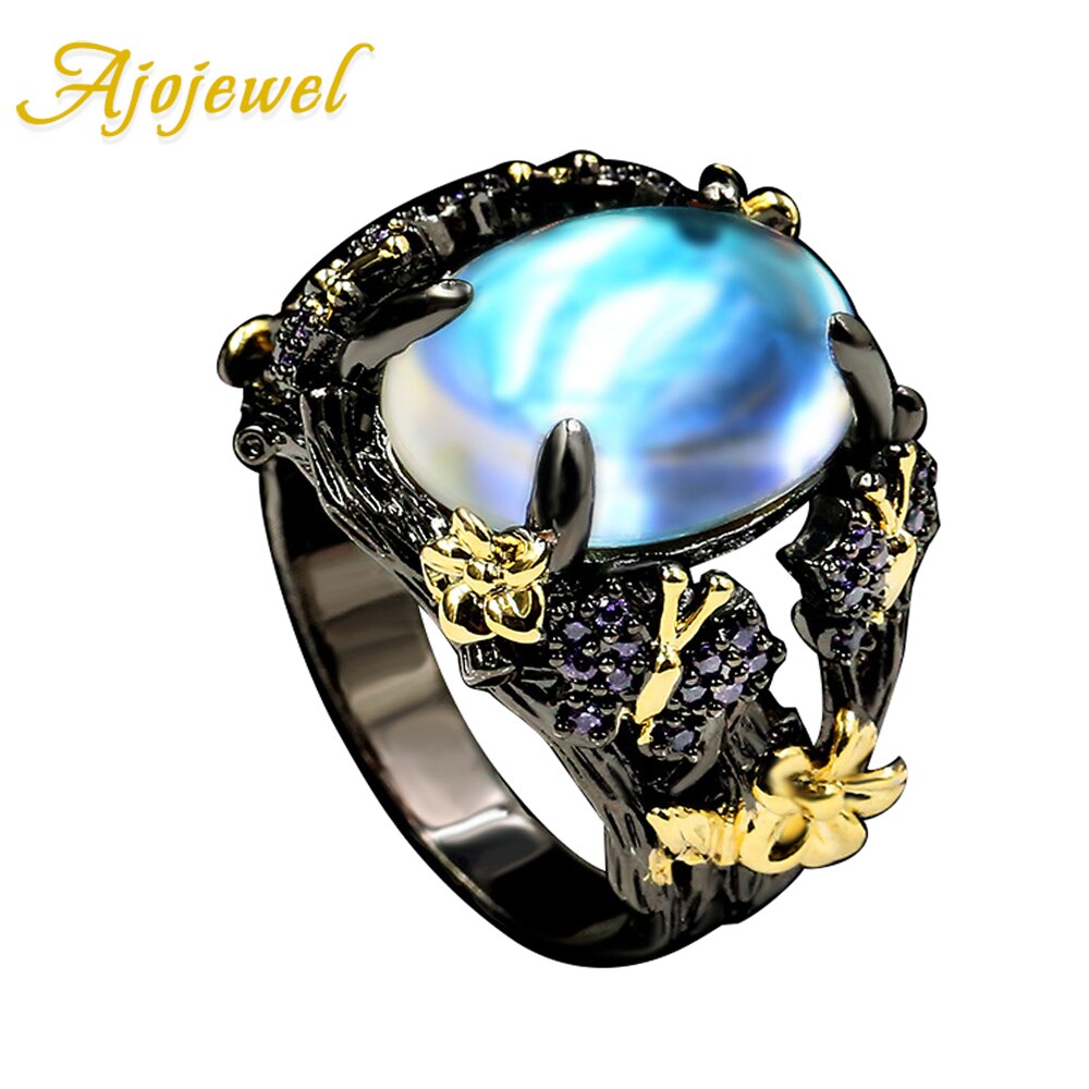 【送料無料】 指輪 リング 黒 ブラック 紫 パープル オバール チョウ 蝶 バタフライ ジルコニア ビンテージ 花 フラワー レトロ レディース 女性 楕円形...