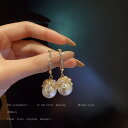 【クーポン利用で3200円】 ピアス ジルコニア ビンテージ パール 真珠 レディース 女性 フランス シミュレーション エレガント ジュエリー 美しい ギフト ブール ドレイユ(4)