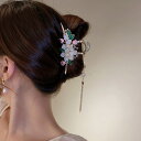 【クーポン利用で2950円】 ヘアークリップ アクリル プラスチック レジン 樹脂 花 フラワー パール 真珠 爪 レディース 女性 ビッグ 髪 クリップ 繊細 中国 ジュエリー タッセル アクセサリー パラ エル カベロ