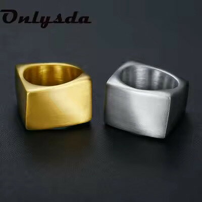 【送料無料】 指輪 リング ステンレス スチール ジオメトリー ゴールド ヴィンテー...