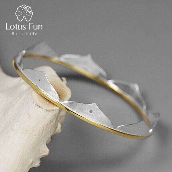 【送料無料】 バングル ミニマリスト 創造的 ハンドメイド スター 星リング シルバー 大人 ジュエリー ナチュラル 花 フラワー ハス リアル