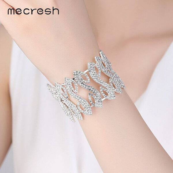 【送料無料】 バングル ブレスレット シルバー クリスタル ブライダル アリ レディース 贅沢 友情 結婚式 クリスマス ジュエリーレディース フレンズ ラグジ...