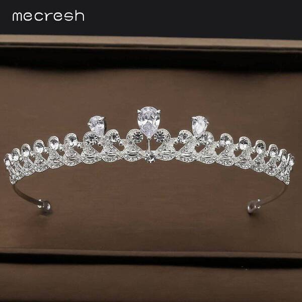 【クーポン利用で5210円】 ティアラハート ジルコニア シンプル ブライダル ティアラ レディース 女性 ハート キュービック クラウン プリンセス 結婚式 ...