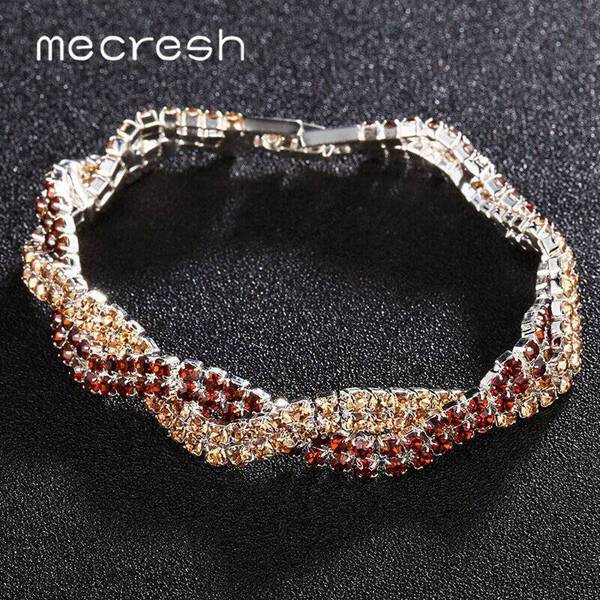 【送料無料】 バングル ブレスレット シルバー マルチカラー ラインストーン クリスタル ラウンド ブライダル ラン ブランド 贅沢 結婚式 バングルレディース...