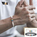 【クーポン利用で3310円】 バングル ブレスレット レインボー レザー B メンズ 編み込み ハンドメイド 虹 クラスプ LGBTQ ジュエリー網込 ファッシ...