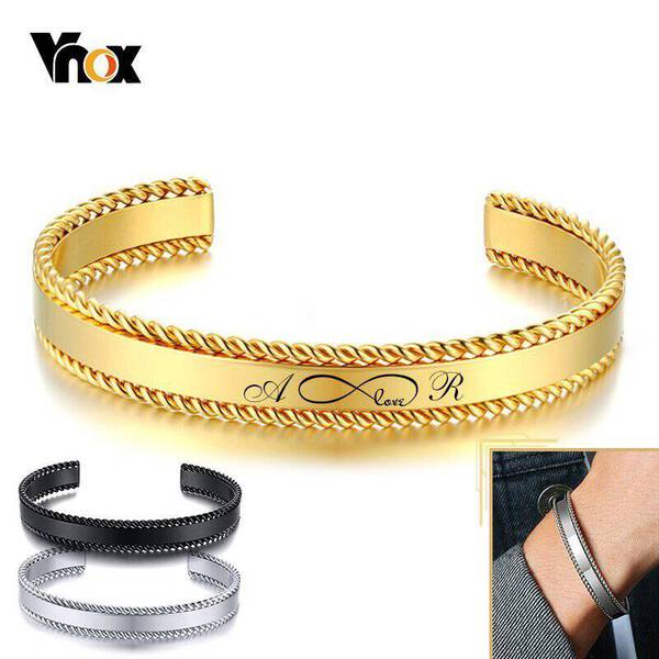 【送料無料】 バングル LOVE ステンレス レディース 女性 メンズ 男性 リス 無料オリジナル刻印 ツイスト エッジ 名前 ネーム 家族 ラブ クリスマス ...