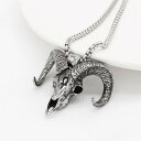 【クーポン利用で4260円】 ペンダント ネックレス ステンレス ビンテージ エジプト クロス ヤギ メンズ ゴシック ヘッド ファッション(4)