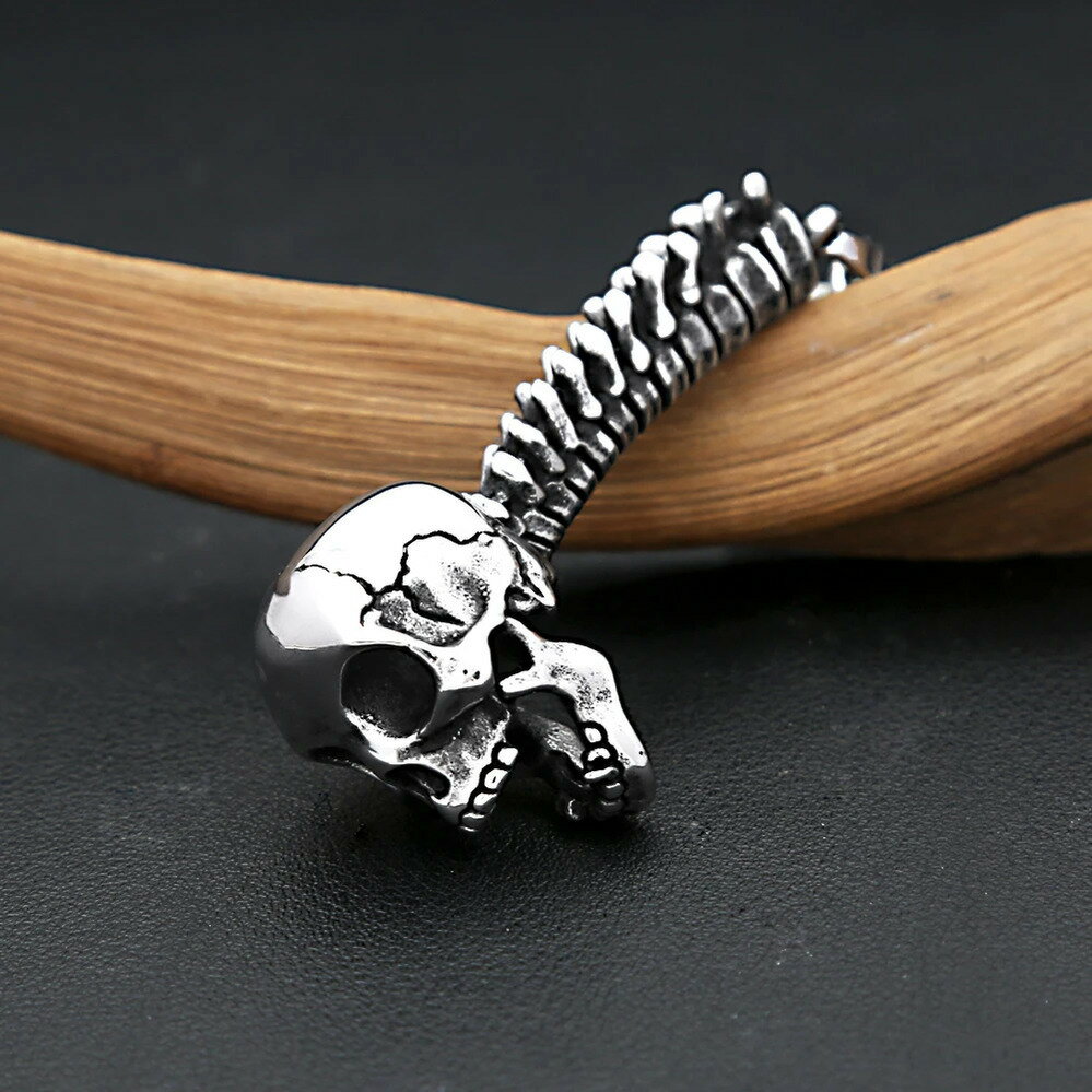 【送料無料】 ペンダント ネックレス ステンレス ビンテージ スカル メンズ クリエイティブ ユニーク ..