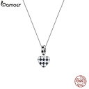 【クーポン利用で6190円】 ペンダント ネックレス 白 ホワイト 黒 ブラック シルバー ハート LOVE チェーン レース レディース 女性 925 スターリング トレンディ チェッカーボード Love チャーム ネック ファイン ジュエリー