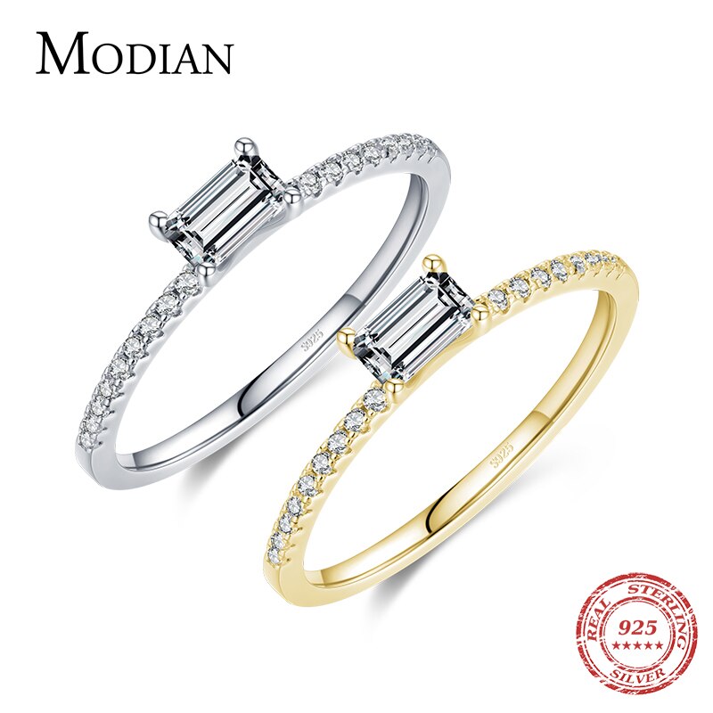 Zircon - 【送料無料】 】 指輪 リング シルバー ジルコニア クリア 透明 レディース 女性 豪華 眩しい キュービック 925 スター 星リング トレンド 指 フィンガー 結婚式 ウェディング エンゲージメント ジュエリー 9号 11号 16号 18号 14号