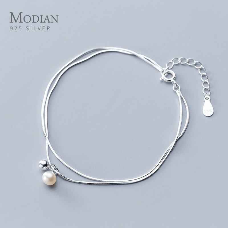 【クーポン利用で5400円】 ブレスレット シルバー スネーク チェーン レディース リアル 925 スターリング 二重層 蛇 スネイク ロブスター 留め金 クラスプ リンク バングル ファイン ジュエリー