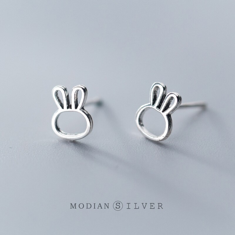 【クーポン利用で2890円】 ピアス ウサギ アナウサギ シルバー スタッドピアス シンプル レディース 女..