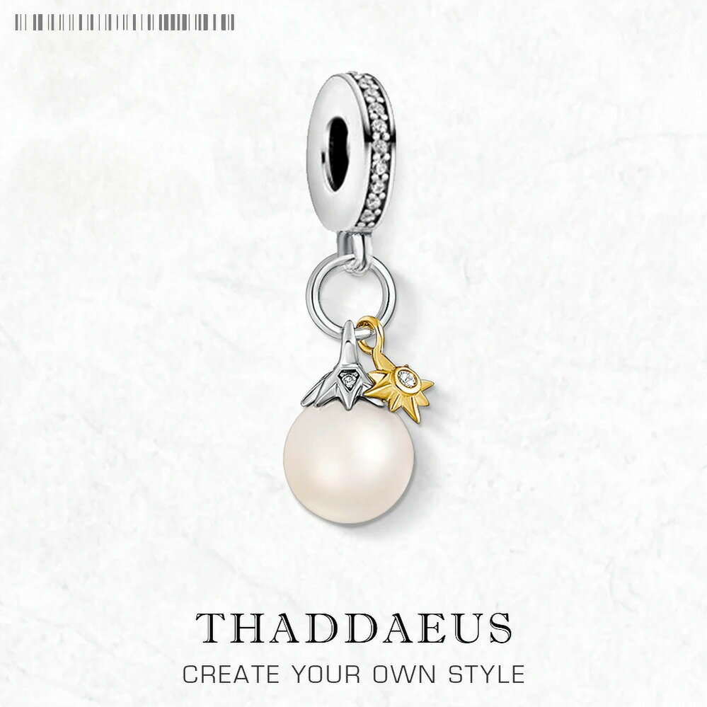 【送料無料】 チャーム ペンダント ゴールド シルバー パール リング 星 レディース スター ハンドメイド 新しい ラッキー ファイン ジュエリー リアル 9...