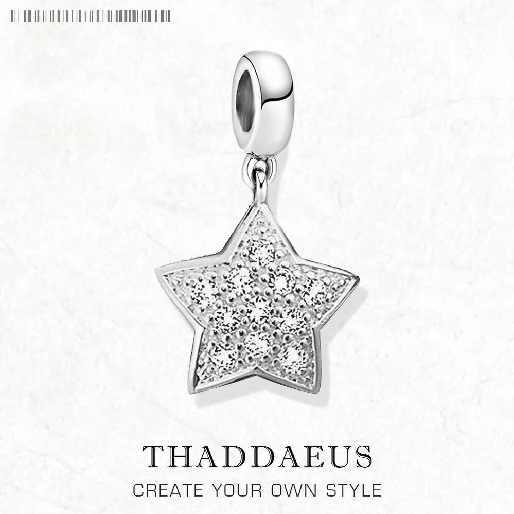 【送料無料】 チャーム シルバー プラント リング 揺れる 星 レディース メンズ スター パヴェ ダングル 夏 サマー ブランド 新しい トレンド 9255 スターリング ペンダント