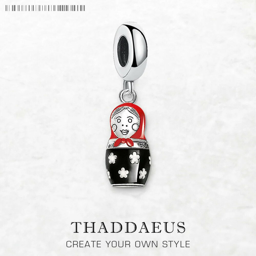 【送料無料】 チャーム ペンダント シルバー リング 揺れる レディース メンズ マトリオシュカ ダングル ヨーロッパ ラッキー ジュエリー & 新しい ピュア...