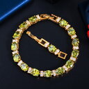 【クーポン利用で4320円】 バングル ブレスレット 緑 グリーン ゴールド オリーブ ジルコニア ストーン ブライダル レディース 輝く スパークリング キュービック インド カラー 結婚式 ウェディング ジュエリー