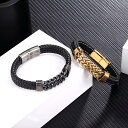 【クーポン利用で3430円】 ブレスレット レザー ステンレス チェーン レディース メンズ 幅 喜平 キューバ リンク ジュエリー アンチ アレルギー スチール リストバンド ギフト