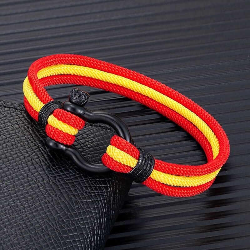 【送料無料】 ブレスレット アルゼンチン スペイン ボート ステンレス ロープ レディース メンズ ファ..